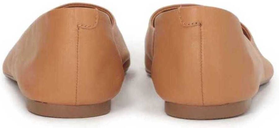Kazar Studio Comfortabele lichtbruine leren ballerina's Brown Dames