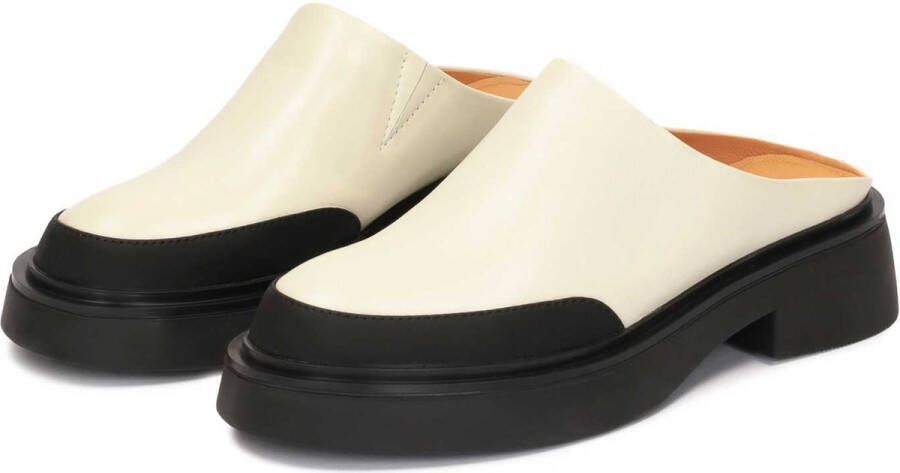 Kazar Studio Faced leather clogs on a thicker sole