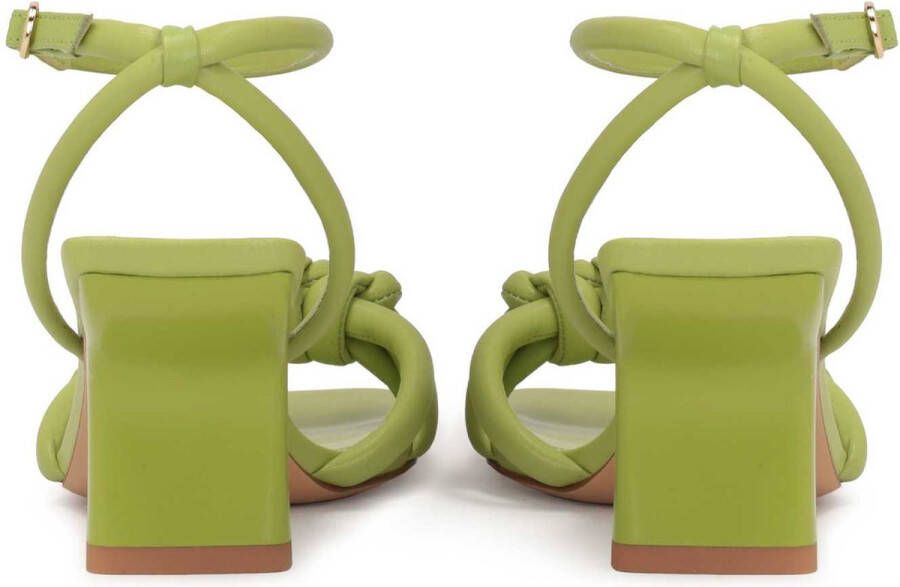 Kazar Studio Green sandals with a knot on the front