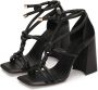 Kazar Studio Leather wide-heeled sandals - Thumbnail 3