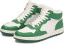 Kazar Studio White leather sneakers with green inserts - Thumbnail 6