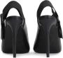 Kazar Studio Zwarte lederen sandalen op een hak met een vierkante teen - Thumbnail 3