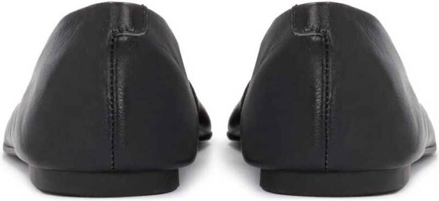 Kazar Studio Dames zwarte leren ballerina's Black Dames