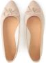 Kazar Suède ballerina met licht toelopende neus Beige Dames - Thumbnail 2