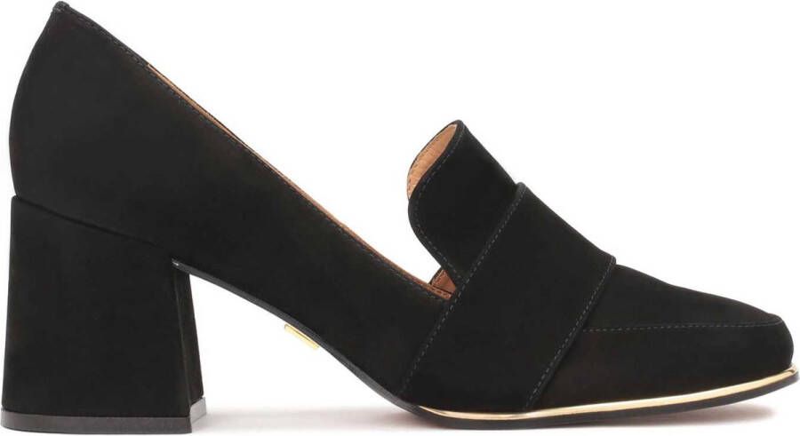 Kazar Suede lord pumps met metalen inzetstukken