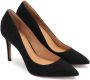 Kazar Zwarte Suède Elegante Pumps Black Dames - Thumbnail 5