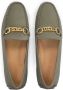 Kazar Groene Nubuck Mocassins met Metalen Decoratie Green Dames - Thumbnail 3
