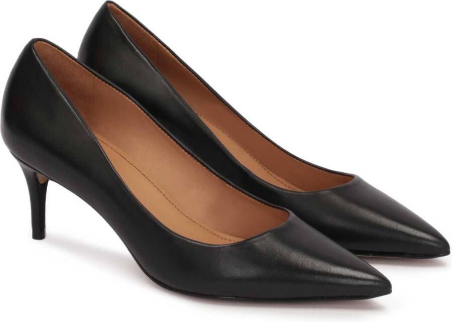Kazar Timeless black low-heeled pumps