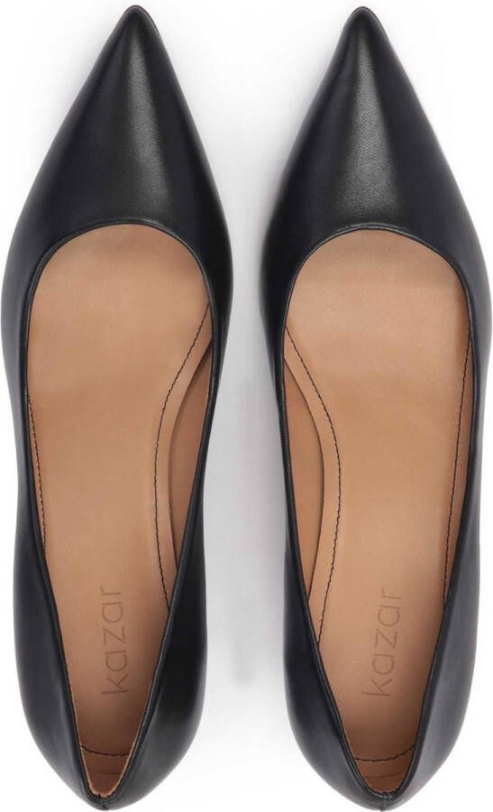 Kazar Timeless black low-heeled pumps