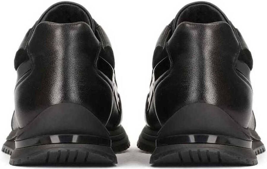 Kazar Zwarte herensneakers van gelijmde materialen