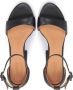 Kazar Zwarte leren platform sandalen met blokhak Black Dames - Thumbnail 5