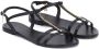 Kazar Zwarte sandalen met platte zool voor dames - Thumbnail 4