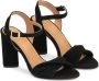 Kazar Zwarte Suède Brede Band Sandalen Black Dames - Thumbnail 3