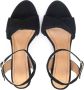 Kazar Zwarte Suède Brede Band Sandalen Black Dames - Thumbnail 4