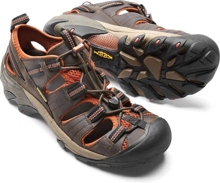 Keen Arroyo II Heren Wandelschoenen Black Olive Bombay Brown Groen Leer K1008419 - Foto 7