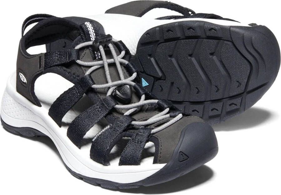 Keen Astoria West Dames Wandelsandalen Black Grey Zwart Gerecyclede PET flessen K1023594