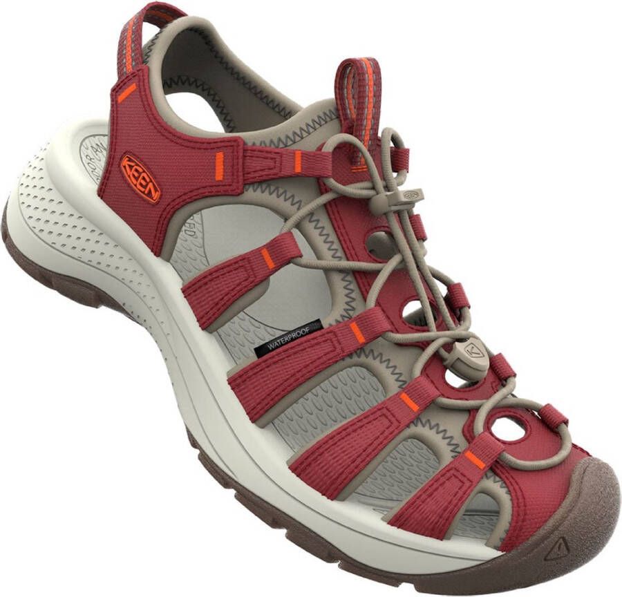 Keen Astoria West Dames Wandelsandalen Merlot Scarlet Ibis