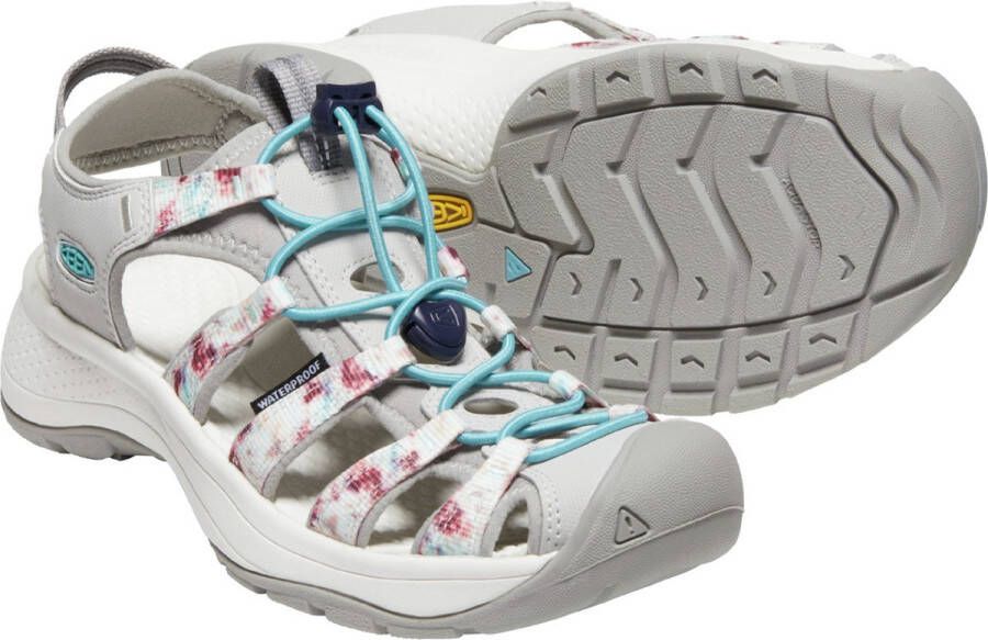 Keen Astoria West Dames Wandelsandalen Vapor Porcelain Grijs Gerecyclede PET flessen K1026048