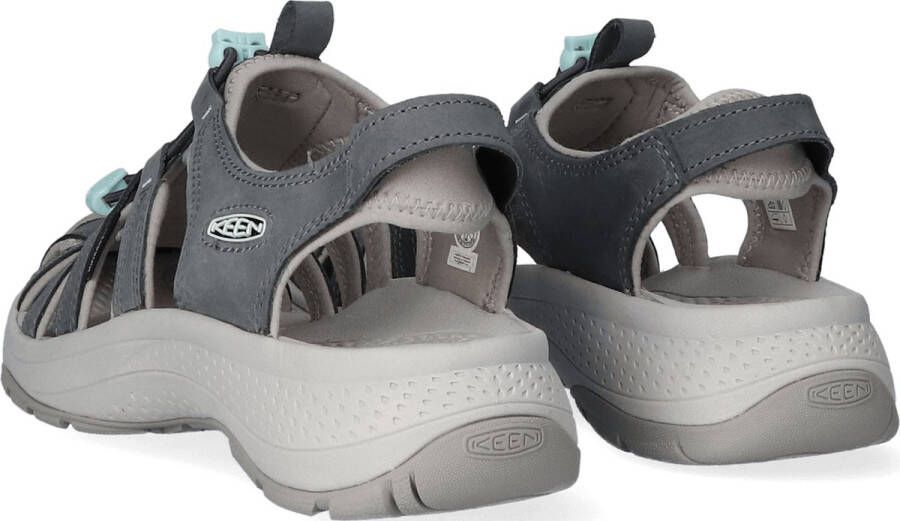 Keen Astoria West Leather Dames Wandelsandalen Magnet Vapor Grijs Leer K1026150