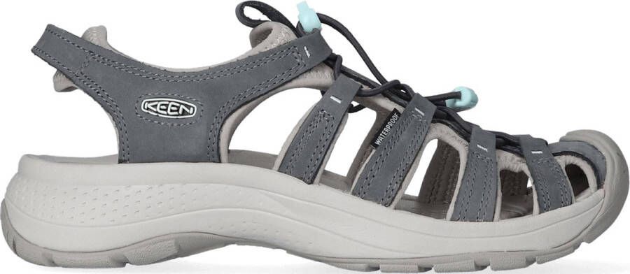 Keen Astoria West Leather Dames Wandelsandalen Magnet Vapor Grijs Leer K1026150