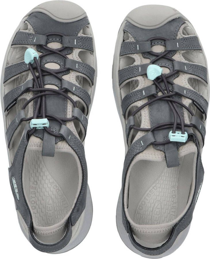 Keen Astoria West Leather Dames Wandelsandalen Magnet Vapor Grijs Leer K1026150