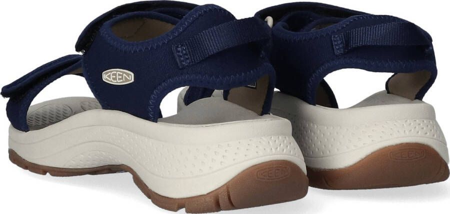 Keen Astoria West T-Strap Dames Wandelsandalen Navy Blauw Polyester K1026180