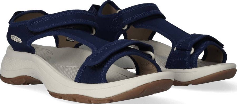 Keen Astoria West T-Strap Dames Wandelsandalen Navy Blauw Polyester K1026180