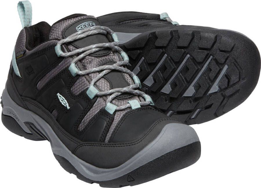 Keen Circadia Dames Wandelschoenen Black Cloud Blue Zwart Leer K1026772 - Foto 11