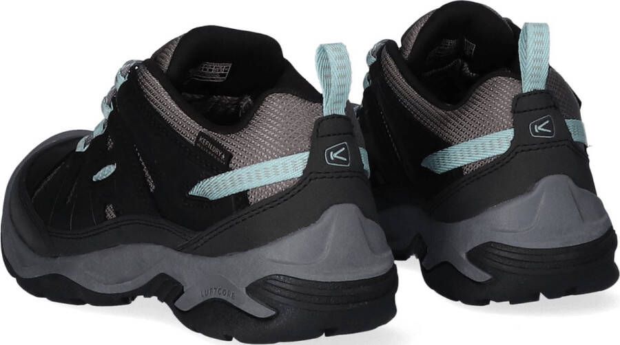 Keen Circadia Dames Wandelschoenen Black Cloud Blue Zwart Leer K1026772 - Foto 12