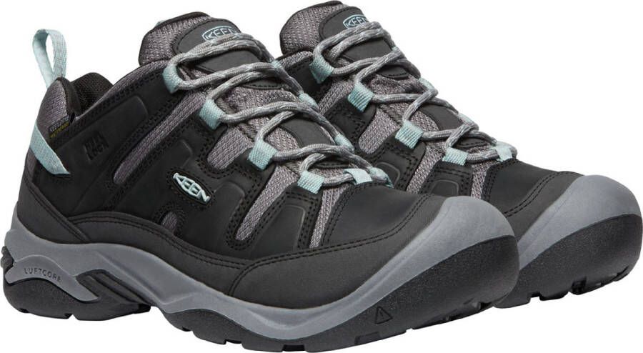 Keen Circadia Dames Wandelschoenen Black Cloud Blue Zwart Leer K1026772 - Foto 5