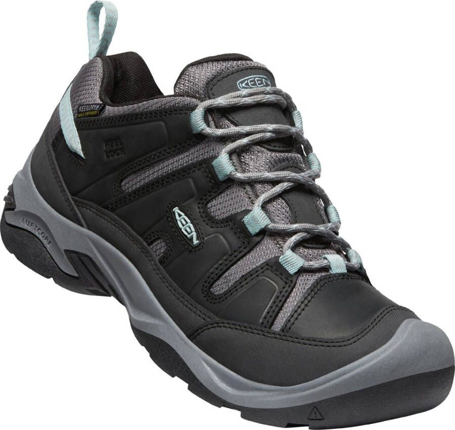 Keen Circadia Dames Wandelschoenen Black Cloud Blue Zwart Leer K1026772 - Foto 6