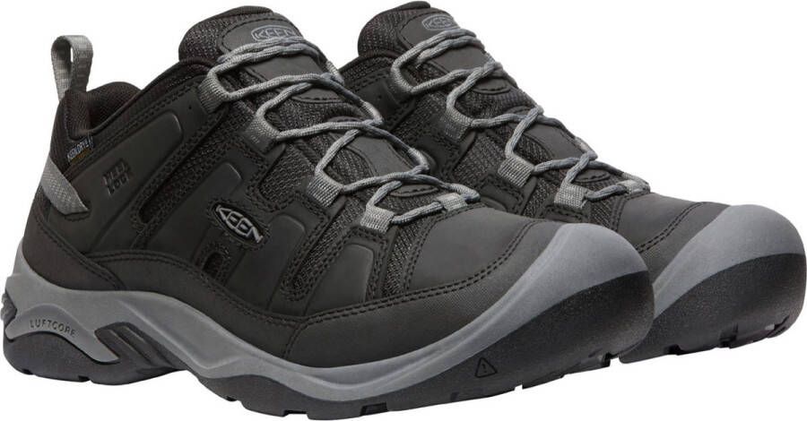 Keen Circadia Heren Wandelschoenen Black Steel Grey Zwart Leer K1026775 - Foto 2