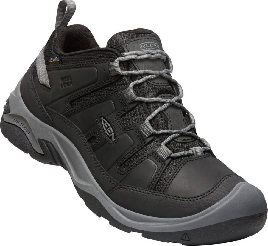 Keen Circadia Heren Wandelschoenen Black Steel Grey Zwart Leer K1026775 - Foto 10