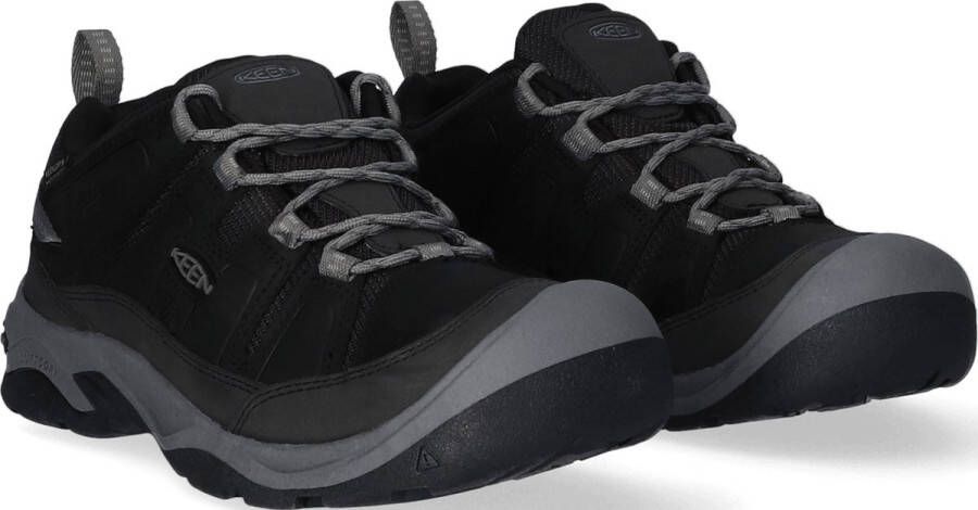 Keen Circadia Heren Wandelschoenen Black Steel Grey Zwart Leer K1026775 - Foto 4