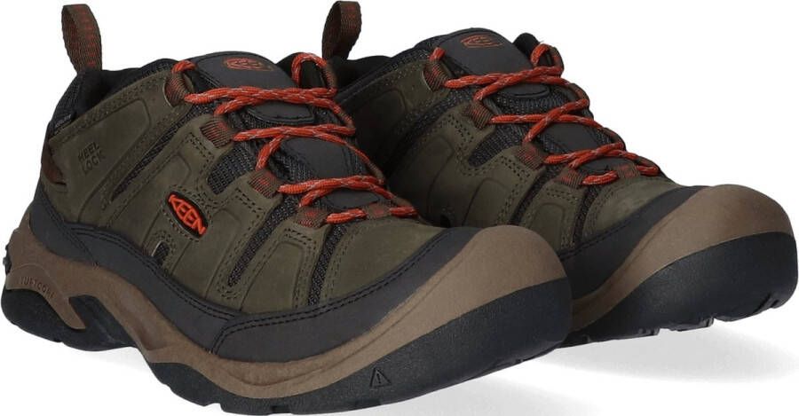 Keen Circadia Heren Wandelschoenen Dark Olive Potters Clay Groen Leer K1026774 - Foto 10