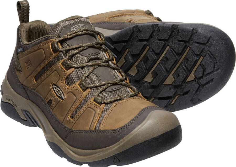 Keen Circadia Heren Wandelschoenen Shitake Brindle Bruin Leer K1026773