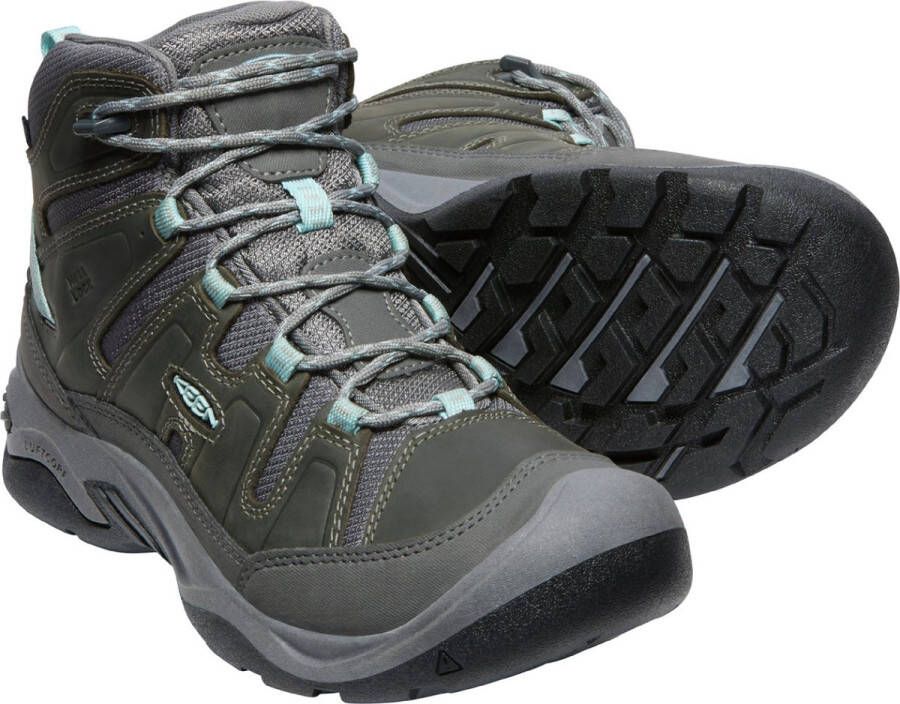 Keen Circadia Mid Dames Wandelschoenen Steel Grey Cloud Blue