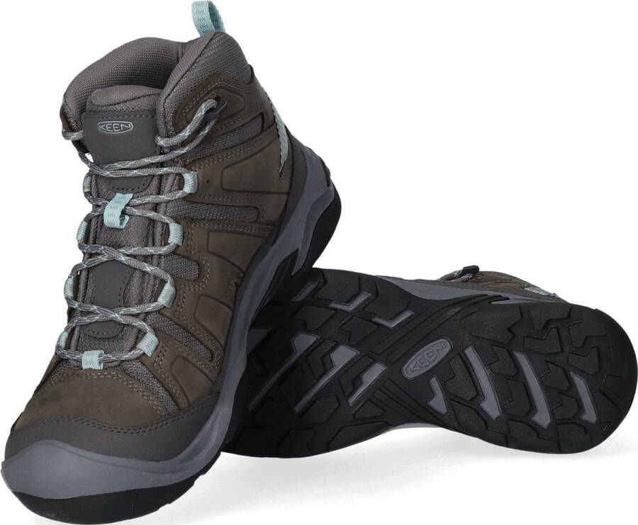 Keen Circadia Mid Dames Wandelschoenen Steel Grey Cloud Blue