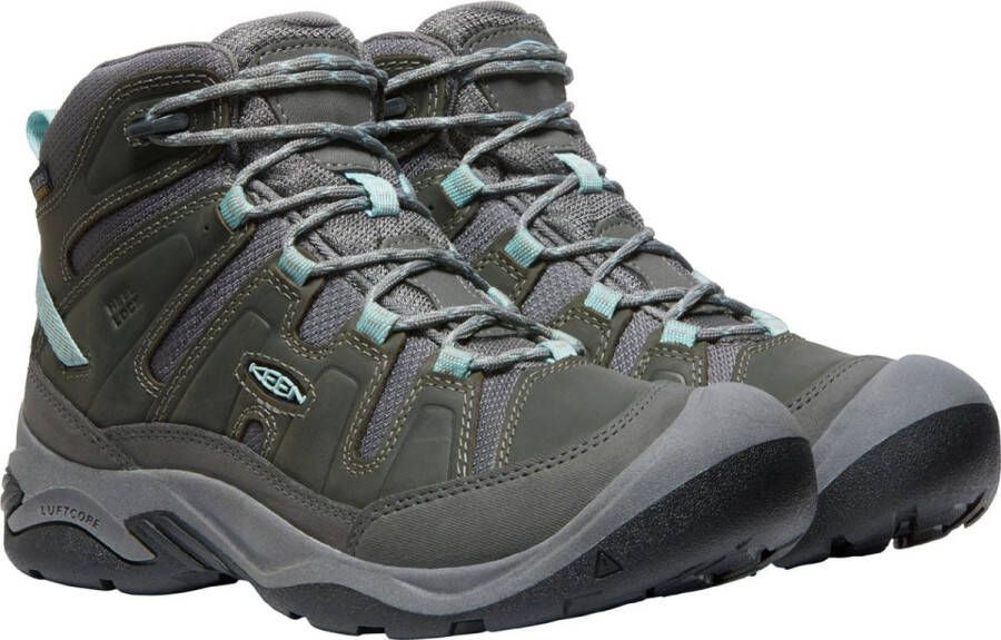 Keen Circadia Mid Dames Wandelschoenen Steel Grey Cloud Blue