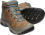 Keen Circadia Mid Dames Wandelschoenen Toasted Coconut North Atlantic Bruin Leer K1026764 - Thumbnail 4