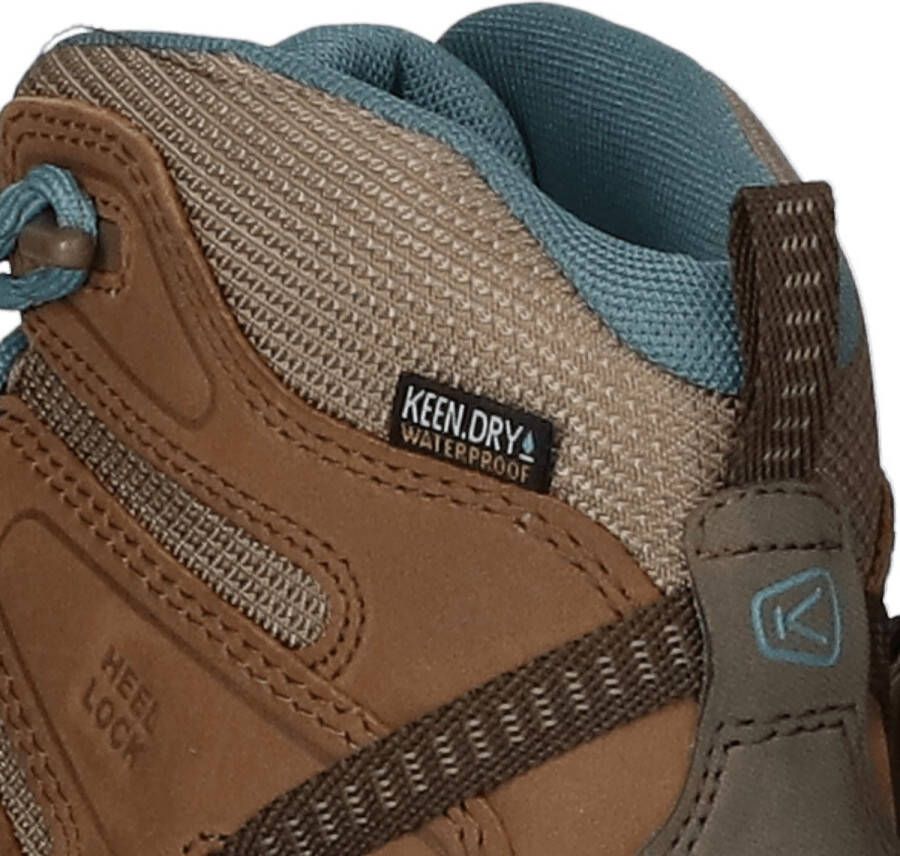 Keen Circadia Mid Dames Wandelschoenen Toasted Coconut North Atlantic Bruin Leer K1026764