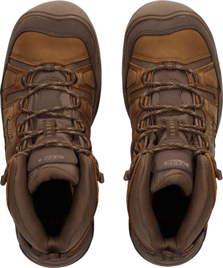 Keen Circadia Mid Heren Wandelschoenen Bison Brindle Bruin Leer K1026769