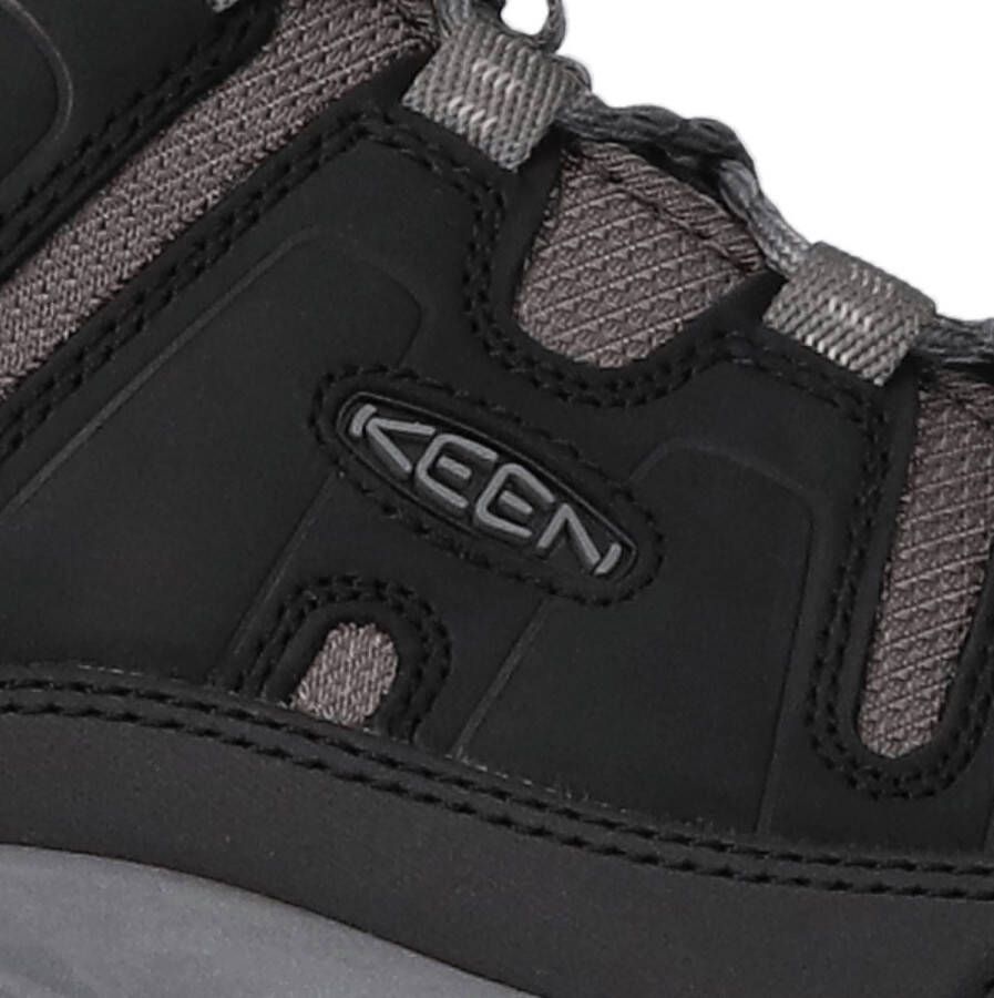 Keen Circadia Mid Heren Wandelschoenen Black Steel Grey Zwart Leer K1026768