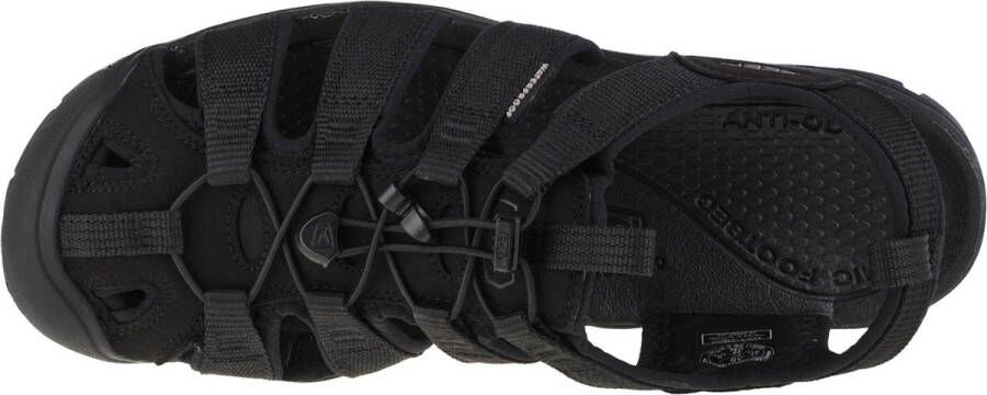 Keen Clearwater CNX Heren Wandelsandalen Triple Black Zwart Polyester K1026311