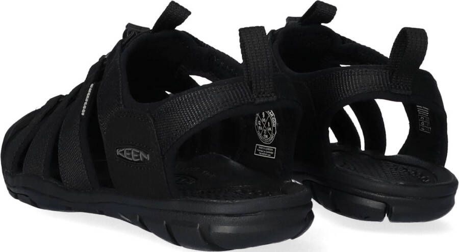 Keen Clearwater CNX Heren Wandelsandalen Triple Black Zwart Polyester K1026311