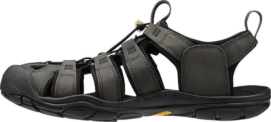 Keen Clearwater CNX Leather Sandalen grijs