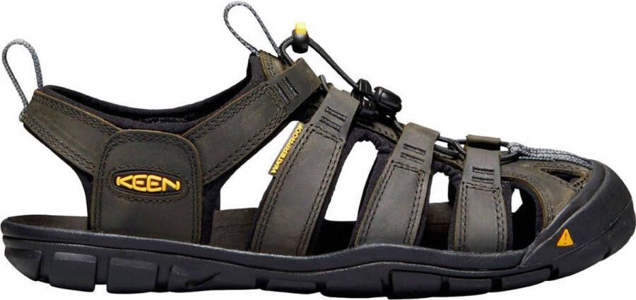 Keen Clearwater CNX Leather Sandalen grijs