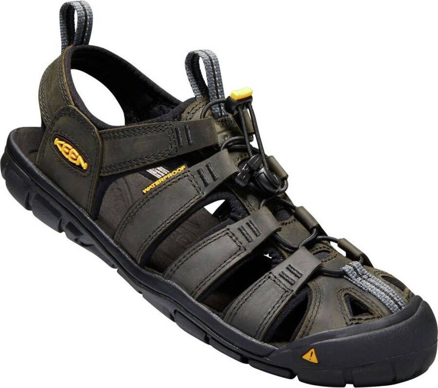 Keen Clearwater CNX Leather Sandalen grijs