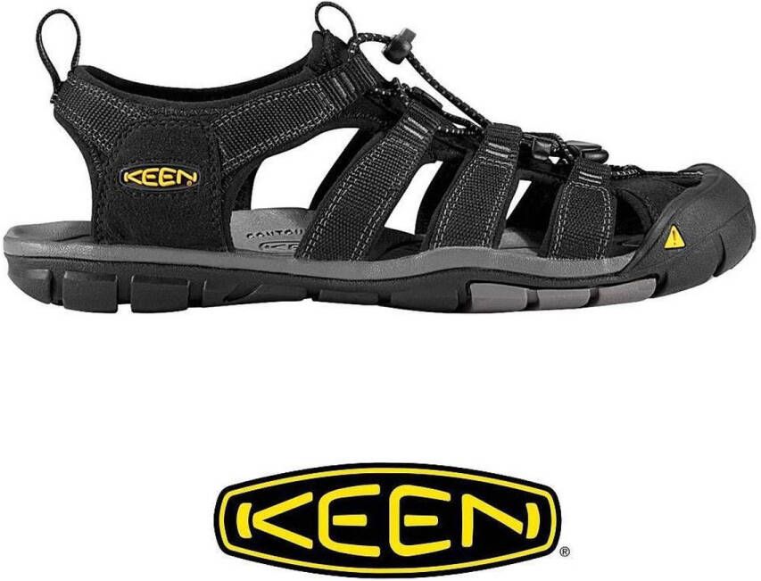 Keen Clearwater CNX Wandelsandalen Mannen Zwart Grijs