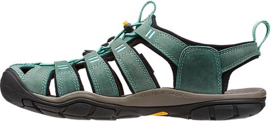 Keen Clearwater Dames Wandelsandalen Mineral Blue Yellow Aqua Leer K1014371 - Foto 10